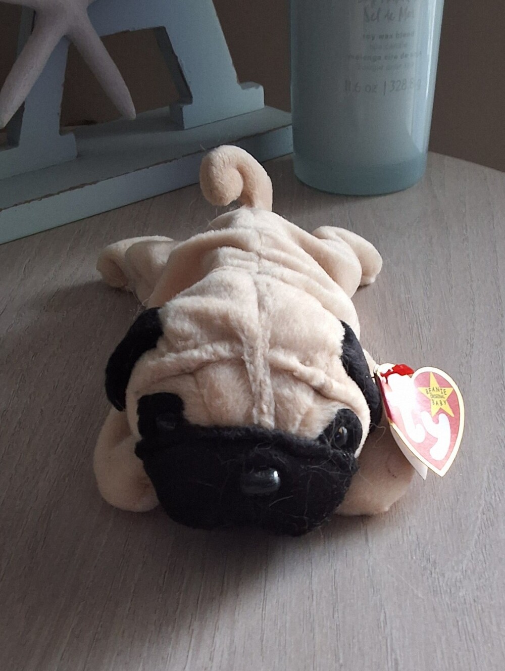 (Rare) TY Beanie Babies - Pugsly he Pug Dog (Retired) - NWT